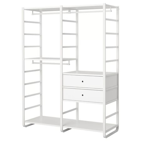 ELVARLI Гардероб, комбинация - белый 165x55x216 см