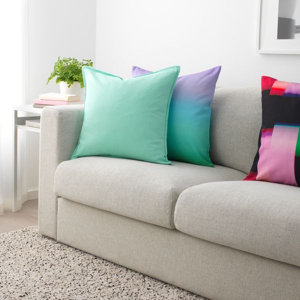 Чехол на подушку, светлый бирюзово-зеленый 50x50 см IKEA GURLI ГУРЛИ 904.437.91 - схема-чертеж с размерами