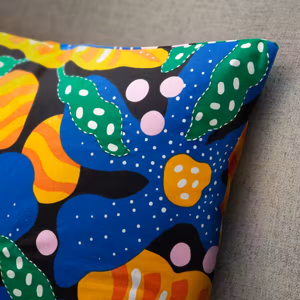 MÄVINN МЭВИНН Чехол на подушку - разноцветный/цветочный орнамент 50x50 см - фото 3