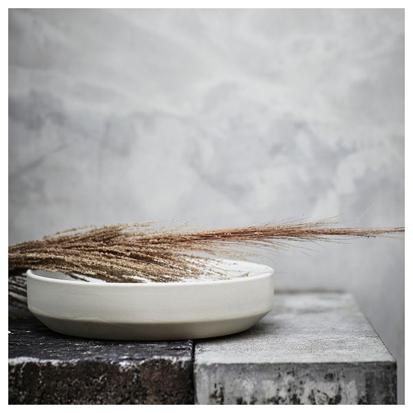 Миска, ручная работа белый с оттенком 21 см IKEA ХАНТВЕРК 604.499.35 - фото 3