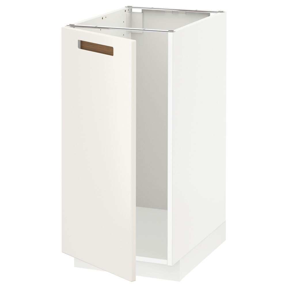 Напольный шкаф для мойки, мусорных контейнер МЕТОД, белый, Мэрста белый (40x60 см) - схема-чертеж с размерами