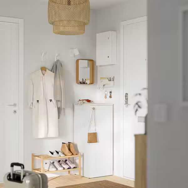 ALTARLIDEN АЛТАРЛИДЕН Вешалка с крючками - с отделением для хранения/белый - фото 7