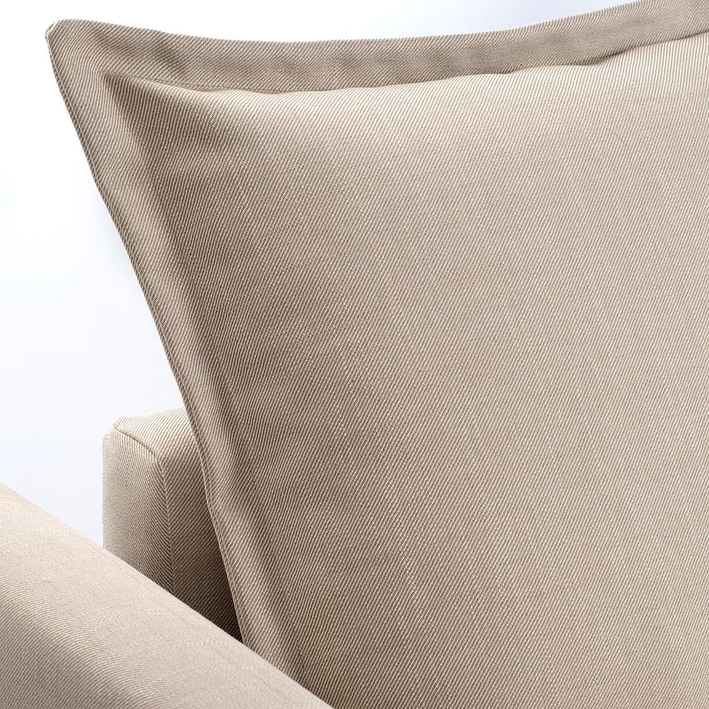 Угловой диван-кровать с отделением для/хран, Нордвалла темно-бежевый IKEA HOLMSUND ХОЛЬМСУНД 704.893.70 - фото 1