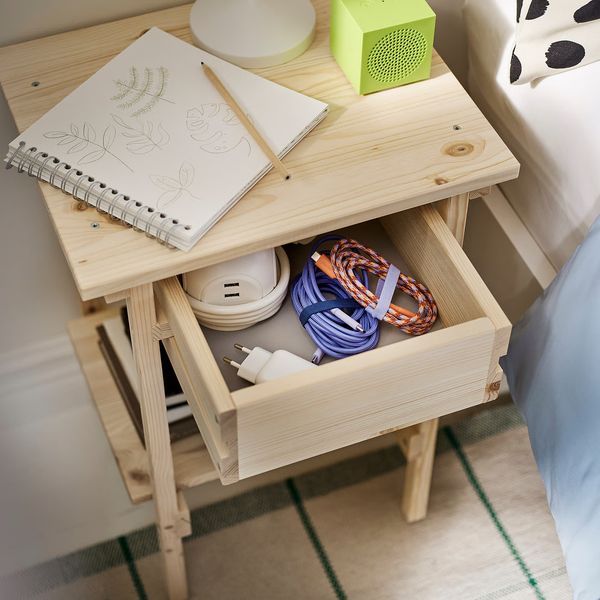 KRONÖREN Тумба прикроватная - сосна 39x32x55 см - фото 4