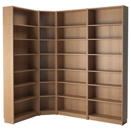 Стеллаж БИЛЛИ, дуб (215/135x237x28 см)