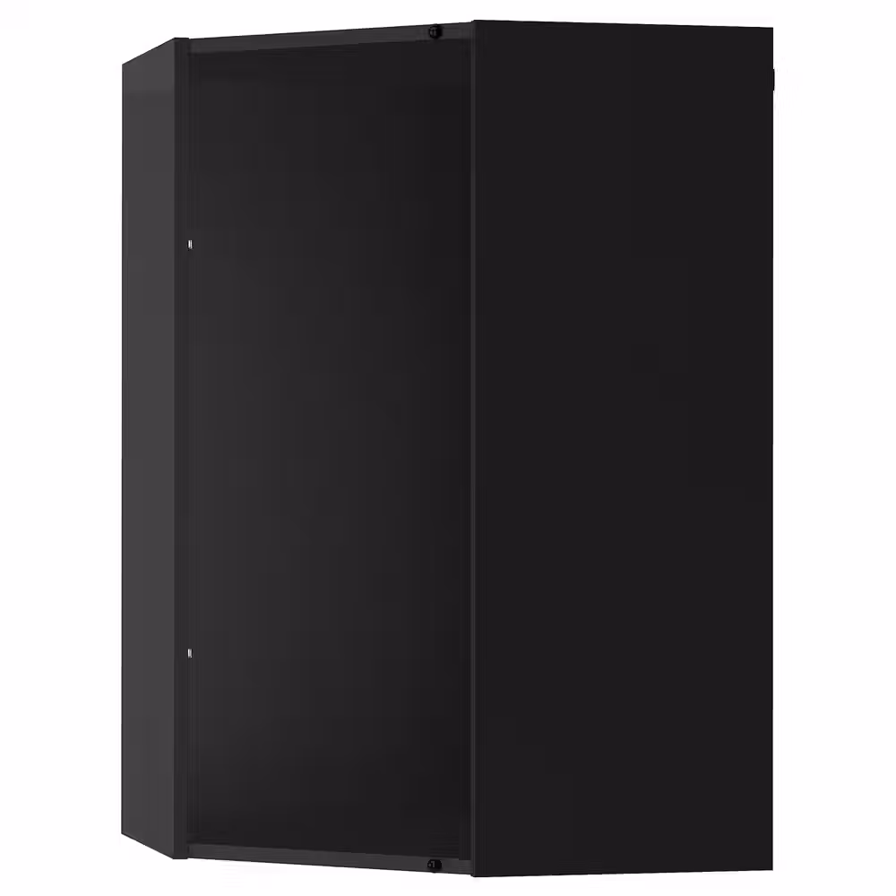 METOD Каркас навесного углового шкафа - черно-серый 68x37x100 см - фото 1