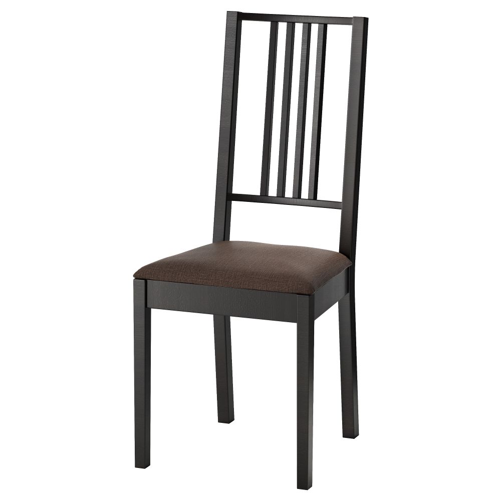 Стул БЁРЬЕ, коричнево-чёрный, Шифтебу коричневый - фото 1