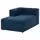 JÄTTEBO Модульная козетка, левая - с подлокотником/самласа темно-синий
