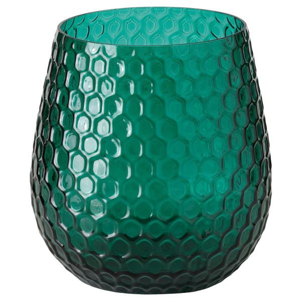 Подсвечник, зеленый 20 см IKEA BESKAFFAD БЕСКАФФАД 805.018.66 - фото 1