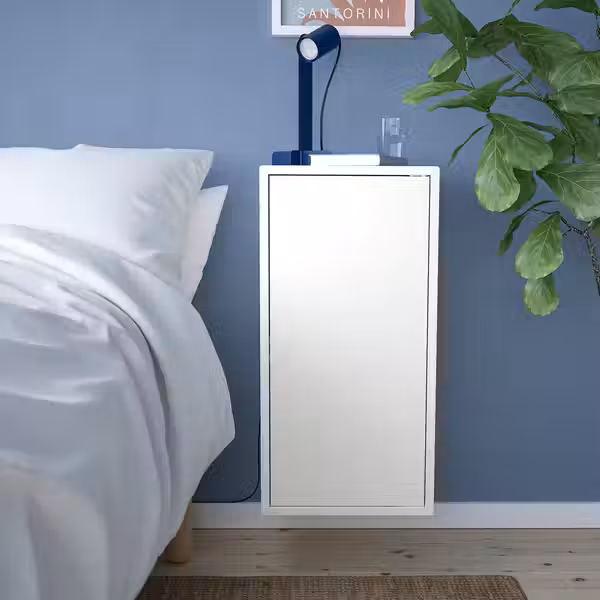 EKET Навесной шкаф с 1 полкой/дверцей - белый 35x35x70 см - фото 2