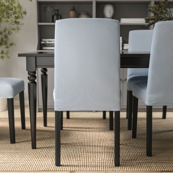 Стул, черный, Rommele темно-синий-белый IKEA BERGMUND БЕРГМУНД 793.899.79 - фото 5