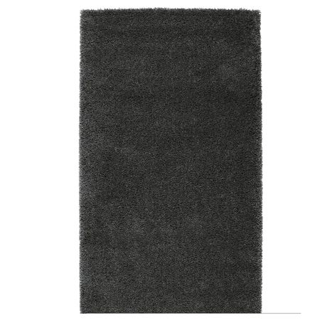 Ковер, длинный ворс, темно-серый 80x150 см IKEA ОДУМ 903.710.01