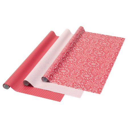 Рулон оберточной бумаги ВИНТЕР 2016, красный, белый (3x0.7 м)