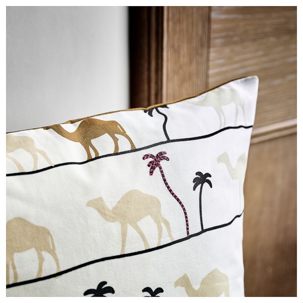 Чехол на подушку, орнамент «верблюд»/коричневый 50x50 см IKEA TILLTALANDE ТИЛЛТАЛАНДЕ 804.829.95 - фото 4