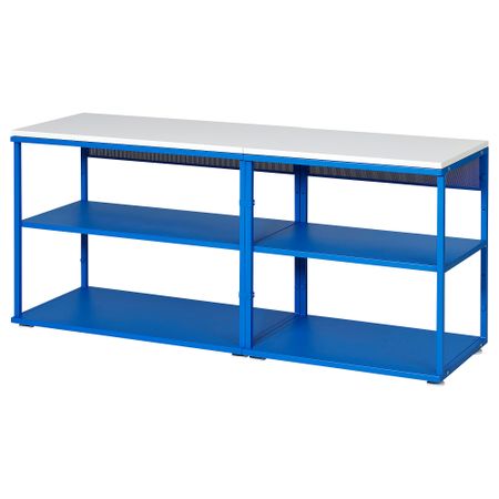 Открытый стеллаж, синий, 140x42x63 см IKEA PLATSA ПЛАТСАA ПЛАТСА 495.217.01