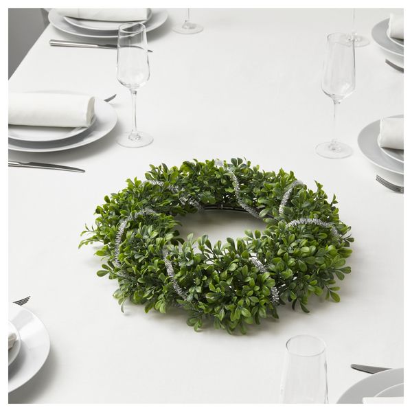 Искусственный венок СМИККА, д/дома/улицы, самшит (45 см) - фото 4