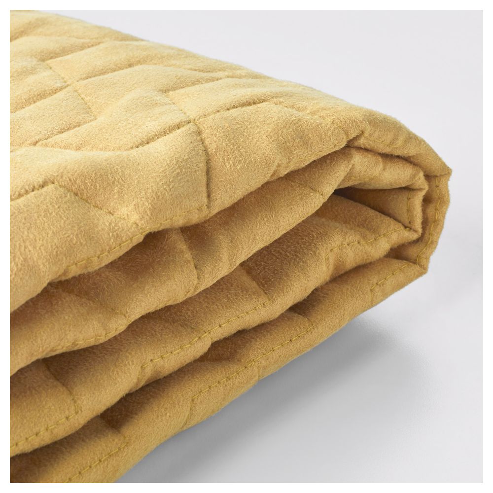 Чехол на 2-местный диван-кровать ЛИКСЕЛЕ, Валларум желтый - фото 1