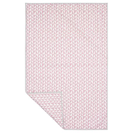 Одеяло, розовый/треугольник 100x150 см IKEA LURVIG ЛУРВИГ 404.843.74