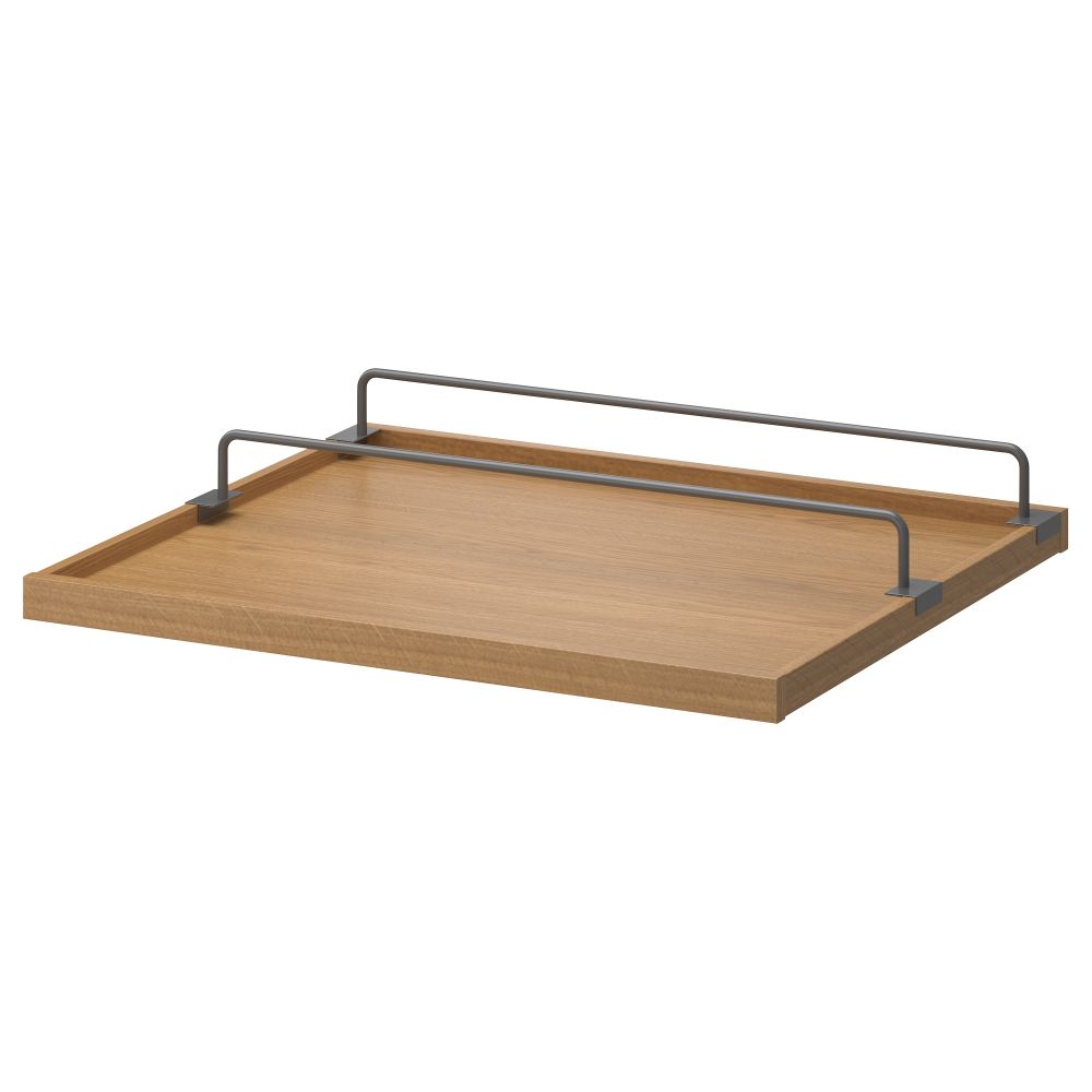 Выдвижная полка + вставка для обуви КОМПЛИМЕНТ, под дуб, темно-серый - фото 1