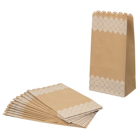 Мешочек для конфет ВИНТЕР 2017, естественный, белый (15x30 см)