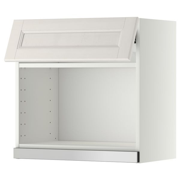 Навесной шкаф для СВЧ-печи МЕТОД, белый, Лаксарби белый - схема-чертеж с размерами