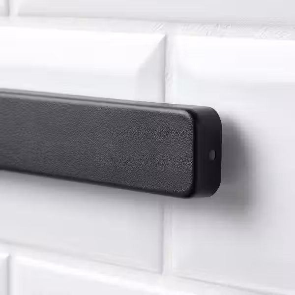 HULTARP Магнитная планка - чёрный 38 см - схема-чертеж с размерами