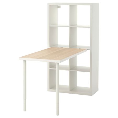 Стол, комбинация, под беленый дуб/белый 77x147x159 см IKEA KALLAX КАЛЛАКС 893.047.72