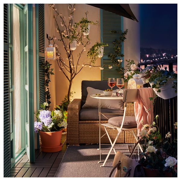 Садовое кресло, коричневый/ФРЁСЁН/ДУВХОЛЬМЕН темно-серый IKEA SOLLERÖN СОЛЛЕРОН 092.525.26 - фото 2