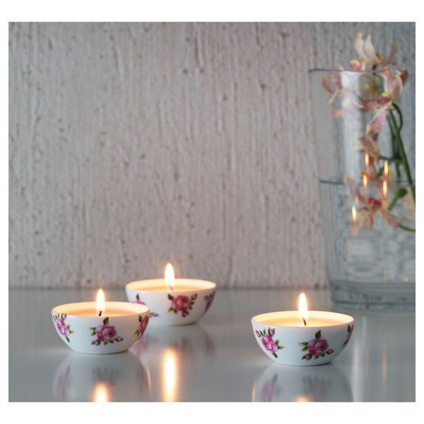 Ароматическая свеча в стакане ДРЁМЛИК, букет роз - фото 3