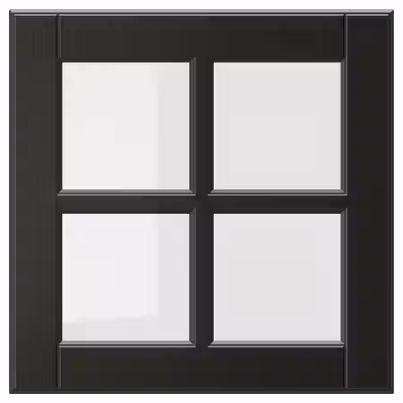 BODBYN Стеклянная дверь - чёрный 40x40 см