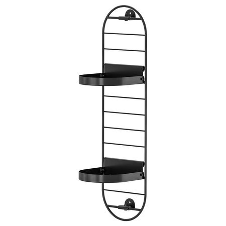 SKUGGRÖNA СКУГГРЁНА Настенная подставка для кашпо - чёрный 54 см