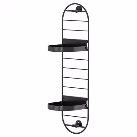 SKUGGRÖNA СКУГГРЁНА Настенная подставка для кашпо - чёрный 54 см