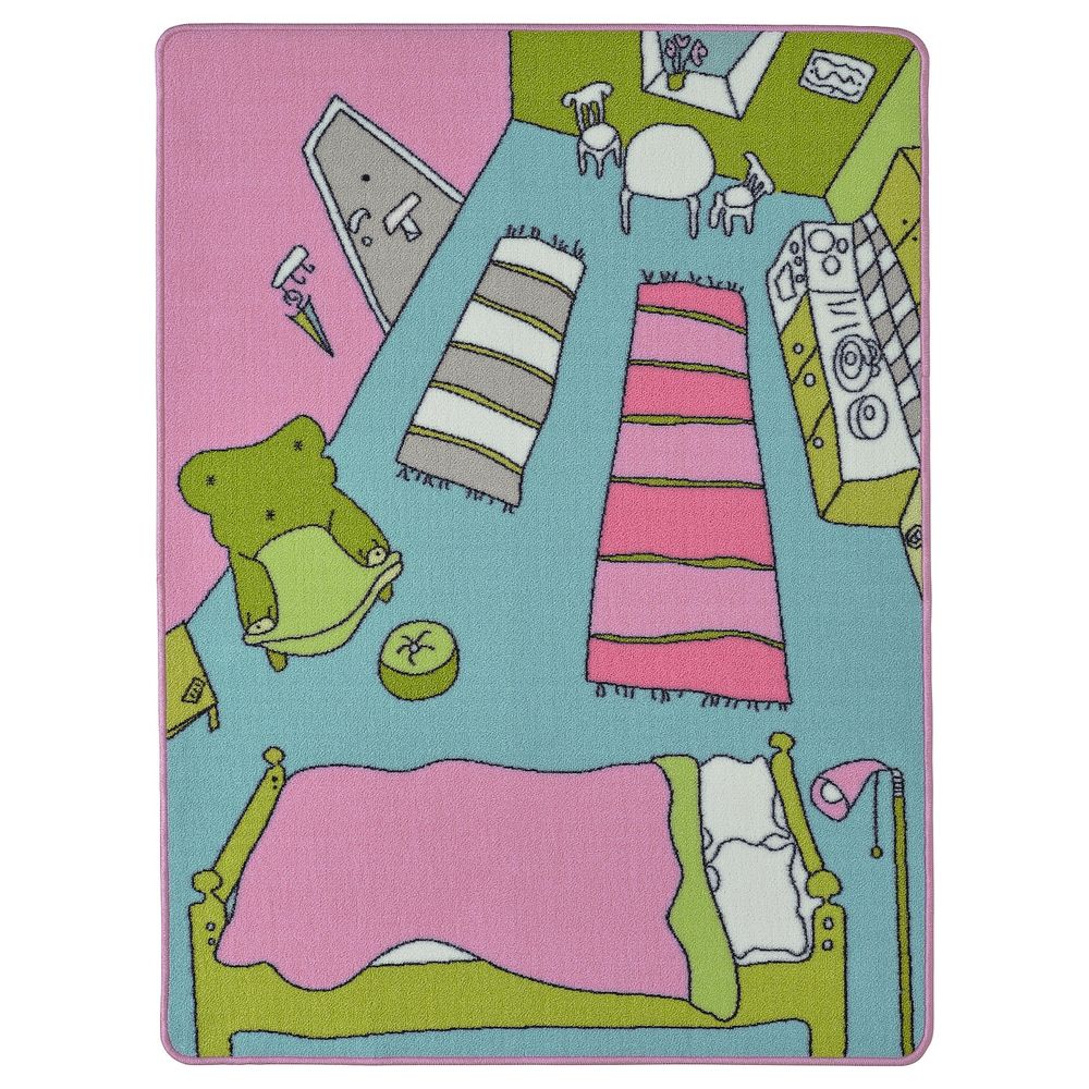 Ковер, короткий ворс, разноцветный 100x133 см IKEA RUMMET РУММЕТ 103.566.84 - фото 1