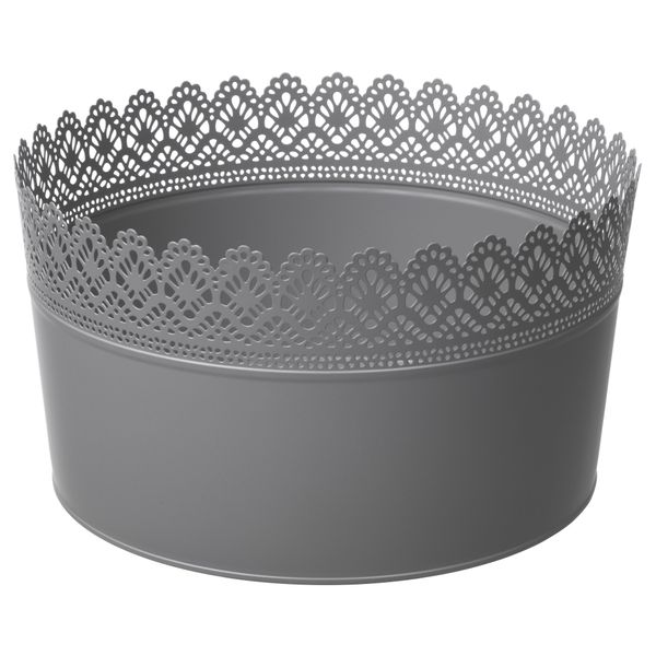 Миска СКУРАР, серый (25 см) - схема-чертеж с размерами