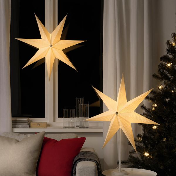 Абажур, в полоску красный, 70 см IKEA СТРОЛА 304.440.05 - фото 3