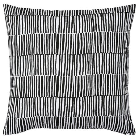 Чехол на подушку ВЕНДЛА, черный/белый (50x50 см)