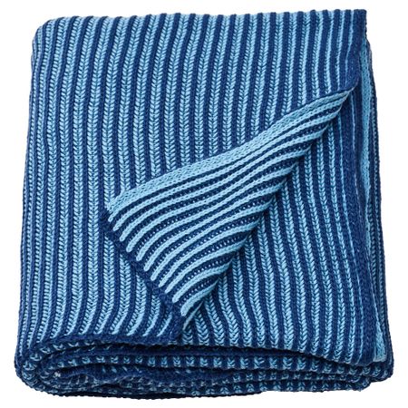 Плед, синий, 130x170 см IKEA PRAKTFJÄRIL 305.828.41