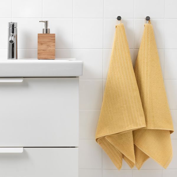Полотенце, светло-желтый, 50x100 см IKEA ВОГШЁН 803.555.63 - фото 2