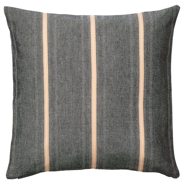 Чехол на подушку, черный-бежевый 50x50 см IKEA STORTIMJAN СТОРТИМЬЯН 105.069.66 - фото 1
