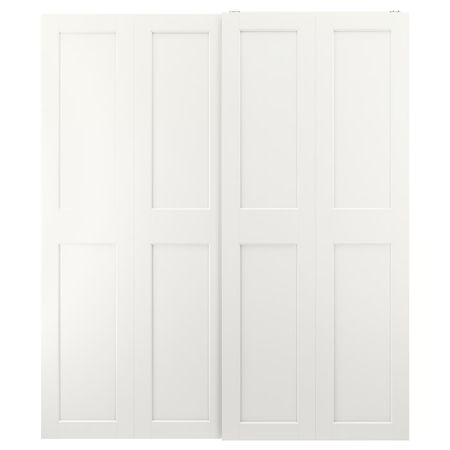 GRIMO Пара раздвижных дверей - белый 200x236 см