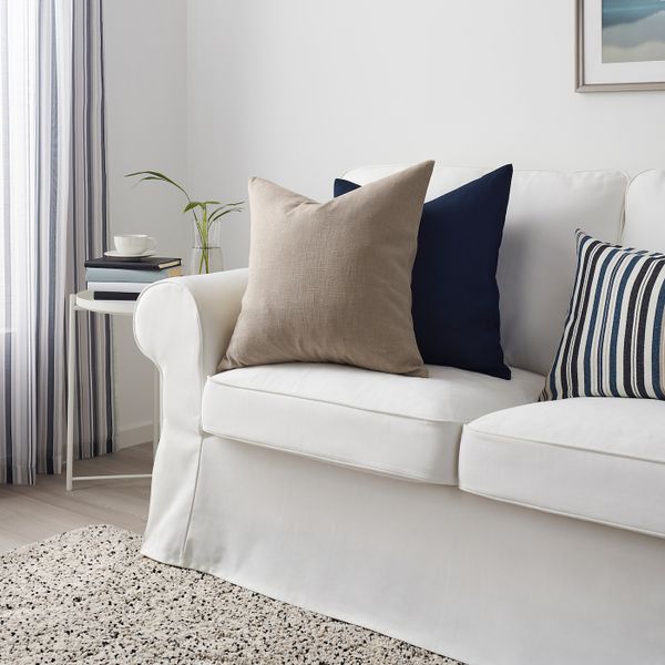 Чехол на подушку, бежевый, 50x50 см IKEA ВИГДИС 703.698.86 - схема-чертеж с размерами