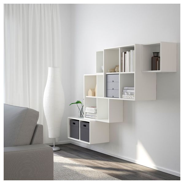 Комбинация настенных шкафов ЭКЕТ, белый (210x35x140 см) - фото 2