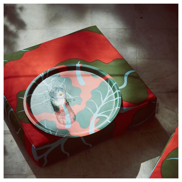 Напольная подушка IKEA BASTUA 105.447.27 - схема-чертеж с размерами