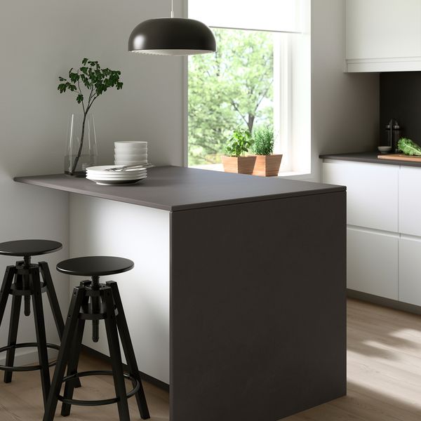 Столешница под заказ, матовый черный под камень керамика, 1 м²x2.0 см IKEA SKARARP 305.070.74 - фото 6