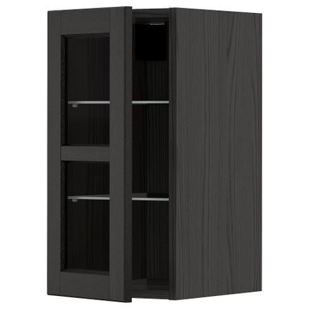 Навесной шкаф, полки, стеклянная дверца, 30x60 cm IKEA METOD МЕТОД 994.672.97