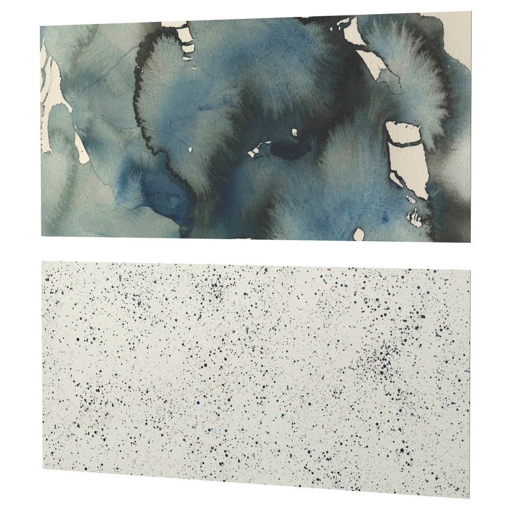 Настенная панель ЛИЗЕКИЛЬ, двусторонний облака/точки (120x55 см) - фото 1