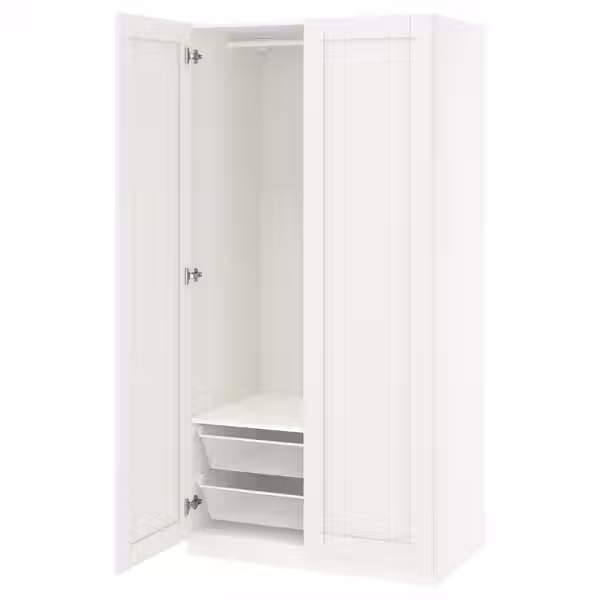 PAX / GULLABERG Гардероб, комбинация - белый/белый 100x60x201 см - фото 1