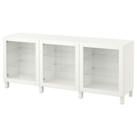 Комбинация для хранения с дверцами БЕСТО, Синдвик белый (180x40x74 см)