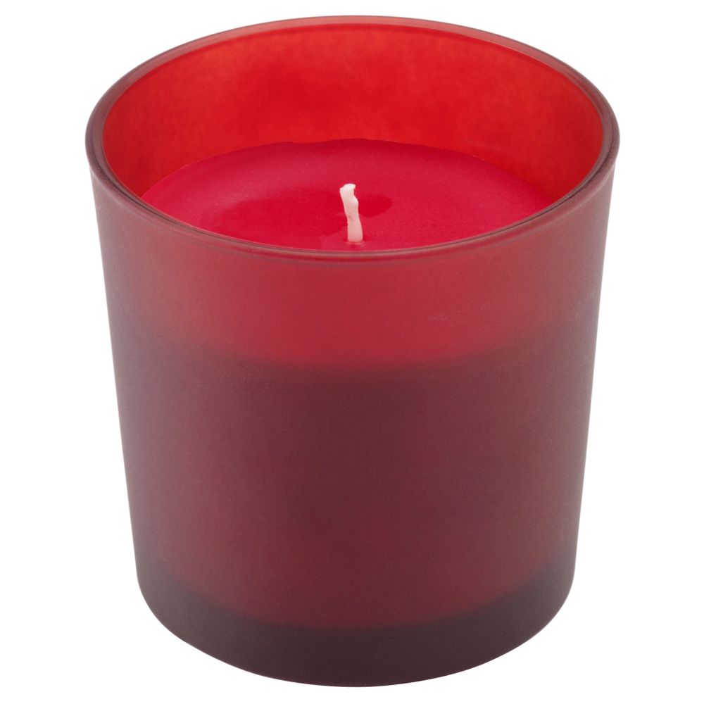 Ароматическая свеча в стакане ВИНТЕР 2015, Зимние ягоды, красный (7.5 см) - фото 1