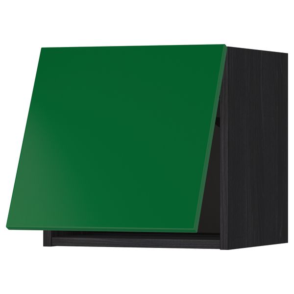 Горизонтальный навесной шкаф МЕТОД, черный, Флэди зеленый - схема-чертеж с размерами